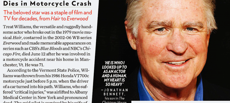 Treat Williams: Two Obituary Articles Added to the Gallery
